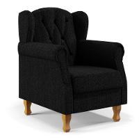 Kit 02 Poltronas Para Sala De Estar Yara P02 Linho Chumbo - 7