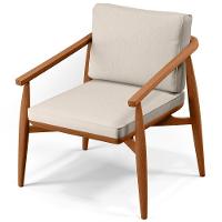 Kit 02 Poltronas Com Cintas De Corano Lavínia B04 Linho Cru