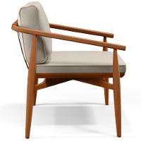 Kit 02 Poltronas Com Cintas De Corano Lavínia B04 Linho Cru - 6