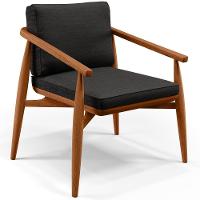 Kit 02 Poltronas Com Cintas De Corano Linho Chumbo - 8