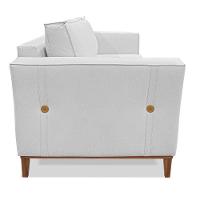 Kit 2 Poltronas e Sofá Living 2 Lugares 1,90m Vega Linho Cas