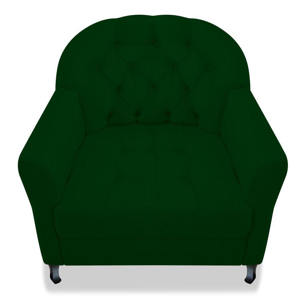 Kit 02 Poltrona Julia A02 Suede - Adj Decor Cor Verde - 2