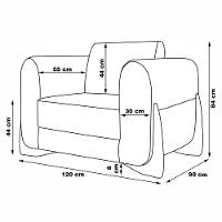 Poltrona Decorativa Pés Em Madeira Buzz Linho Areia Rústico - 8