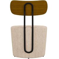 Kit 02 Poltronas Base Fixa Luara M03 Linho Cru - 2