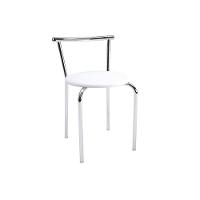 Kit 2 Banquetas Sala Jantar 105 2 Un Prata - Assento Courano Branco - Carraro - 6