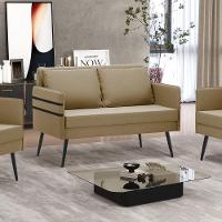 Namoradeira 02 Lugares Mari Suede Marrom Rato De Ferro - 7