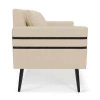 Namoradeira 02 Lugares Mari Linho Bege A19 De Ferro - 16