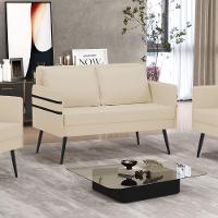 Namoradeira 02 Lugares Mari Linho Bege A19 De Ferro - 20