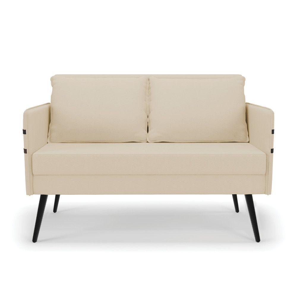 Kit 01 Namoradeira E 01 Poltrona Linho A19 Bege - 7