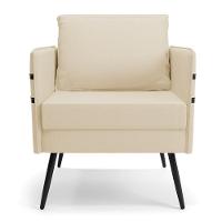 Kit 01 Namoradeira E 01 Poltrona Linho A19 Bege - 6