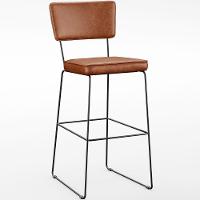 Kit 06 Banquetas Altas Base Em Aço Fixa Camel - 8