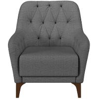 Poltrona Com Tachas Base Fixa Blenda M03 Chumbo - 5