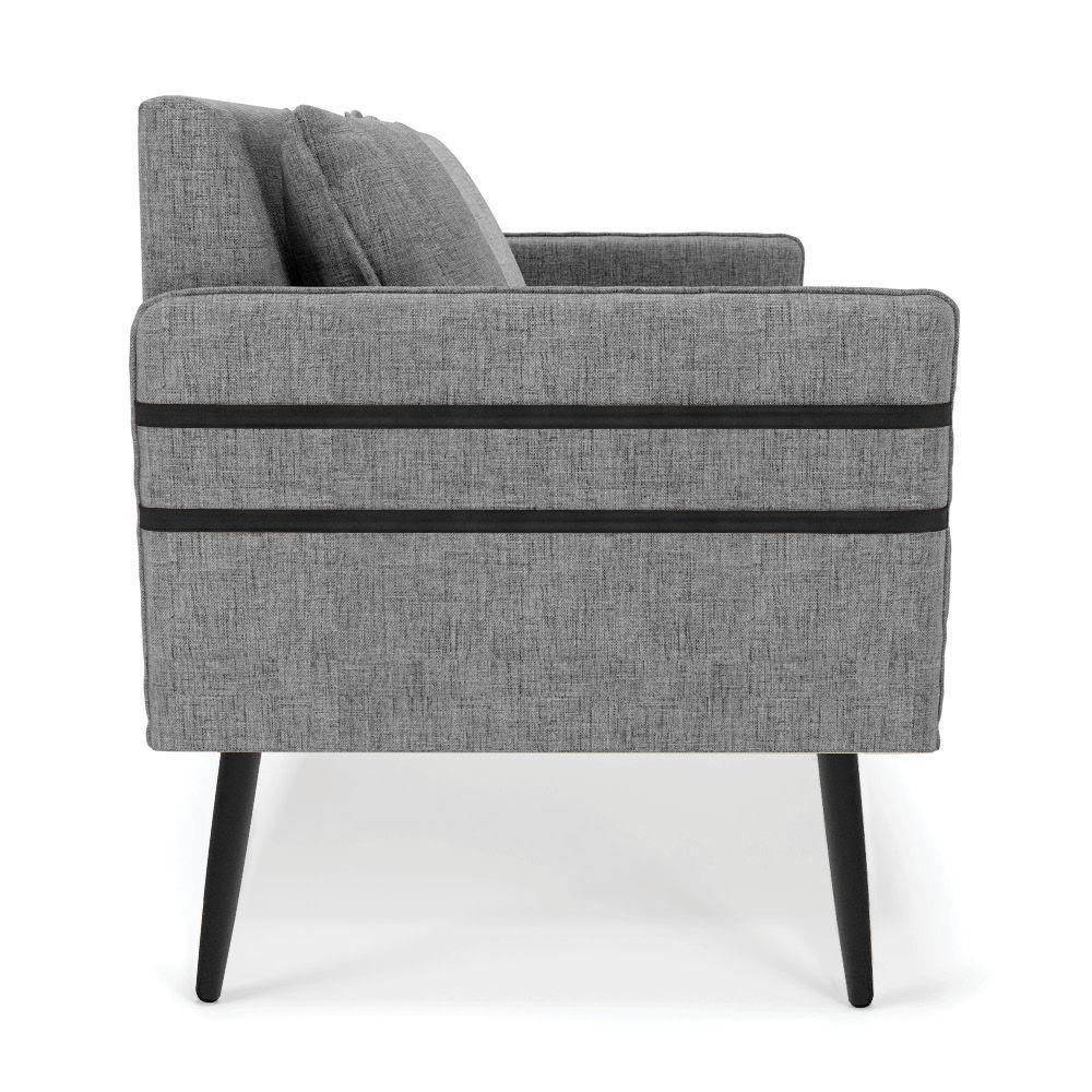 Namoradeira 02 Lugares Mari Linho De Ferro A26 Grafite - 6