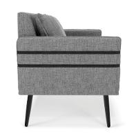 Namoradeira 02 Lugares Mari Linho De Ferro A26 Grafite - 6