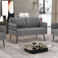 Namoradeira 02 Lugares Mari Linho De Ferro A26 Grafite - 8