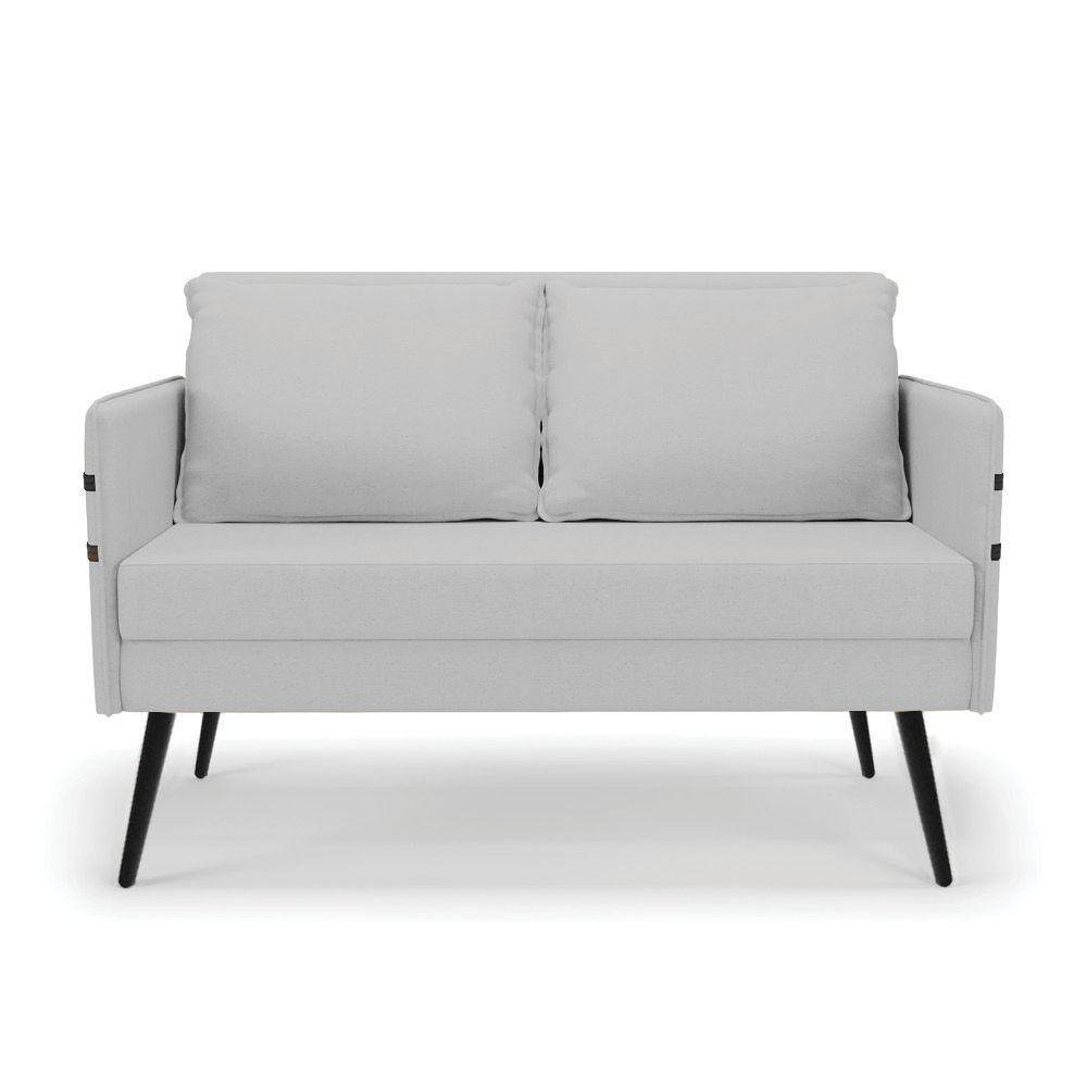 Namoradeira 02 Lugares Mari Linho De Ferro A05 Cinza - 7