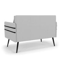 Namoradeira 02 Lugares Mari Linho De Ferro A05 Cinza - 5