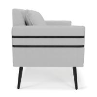 Namoradeira 02 Lugares Mari Linho De Ferro A05 Cinza - 6