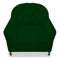 Kit 02 Poltrona Julia A02 Suede Doce Sonho Móveis Verde - 2