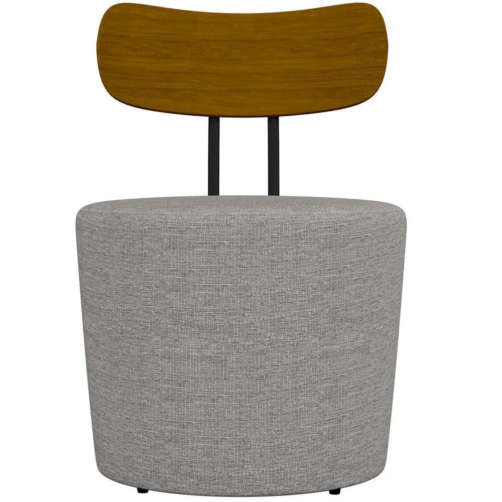 Kit 02 Poltronas Base Fixa Luara M03 Cinza - 3