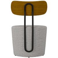 Kit 02 Poltronas Base Fixa Luara M03 Cinza