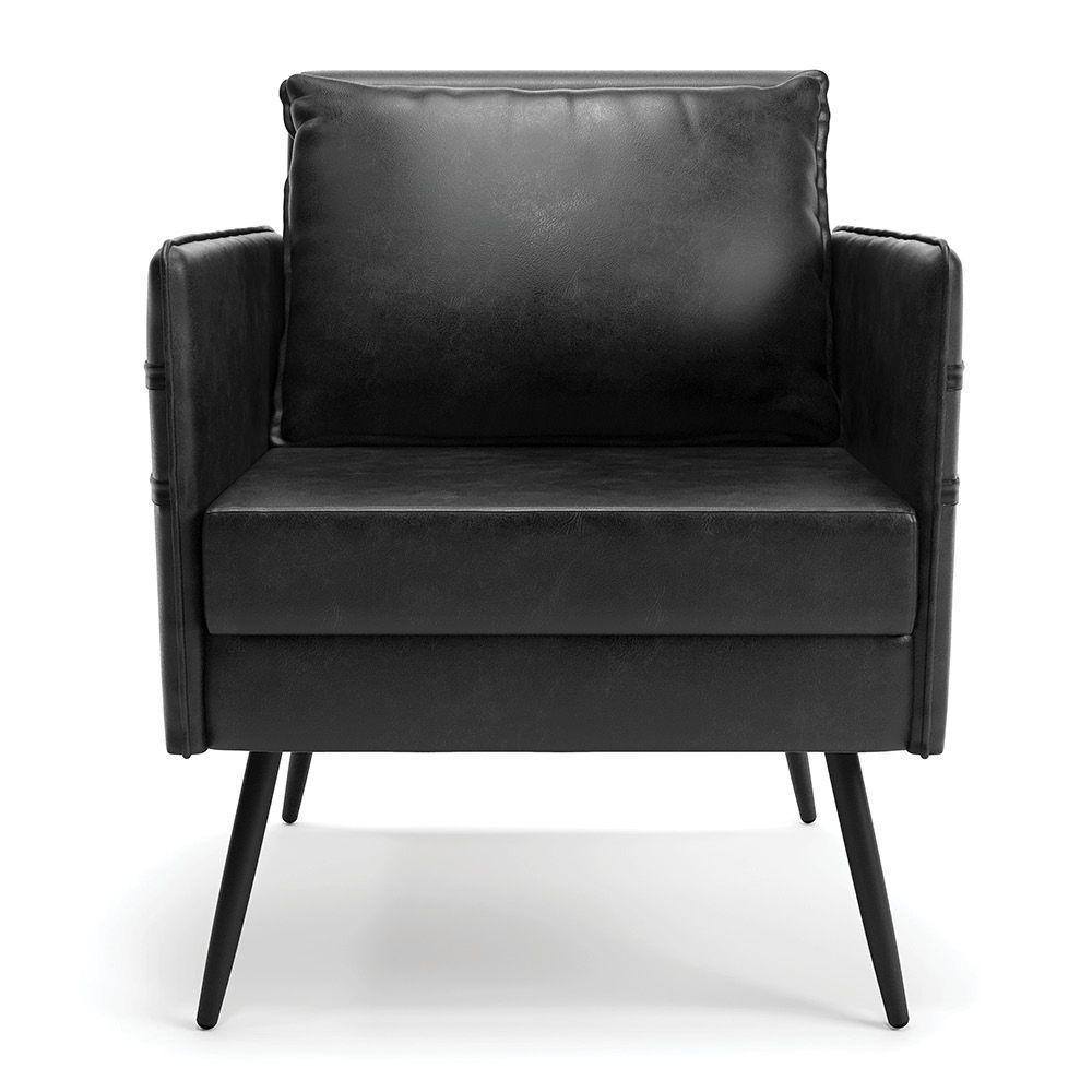 Kit 01 Namoradeira E 02 Poltronas Corano Preto - 6