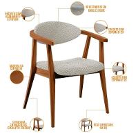 Poltrona E Recepção Cecília L02 Bouclê Creme - 10