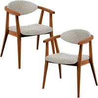 Kit 02 Poltronas E Recepção Cecília L02 Bouclê Creme - 1