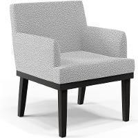 Kit 03 Poltronass Base Preto Beatriz W01 Bouclê Cinza - 10