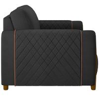 Kit 02 Poltronas Fixa Flora M03 Preto - 2