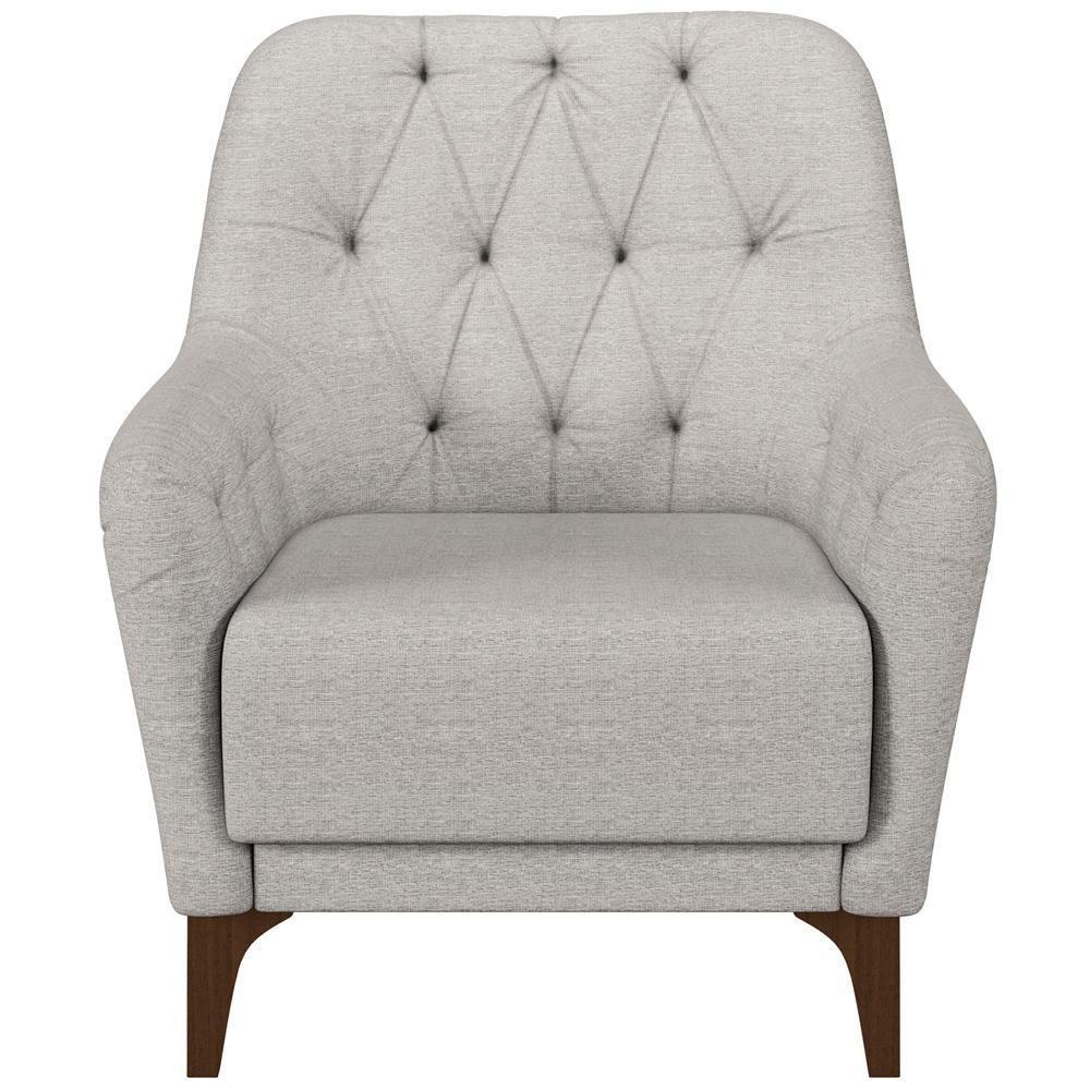 Poltrona Com Tachas Base Fixa Blenda M03 Cinza - 5