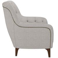 Poltrona Com Tachas Base Fixa Blenda M03 Cinza