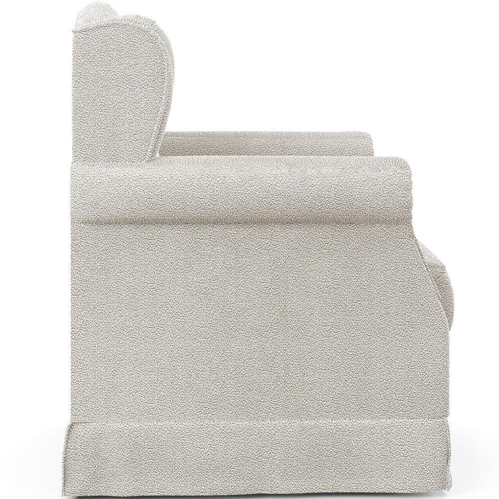 Poltrona De Amamentação Com Balanço E Puff Elisa P02 Creme - 3