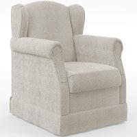 Poltrona De Amamentação Com Balanço E Puff Elisa P02 Creme - 2