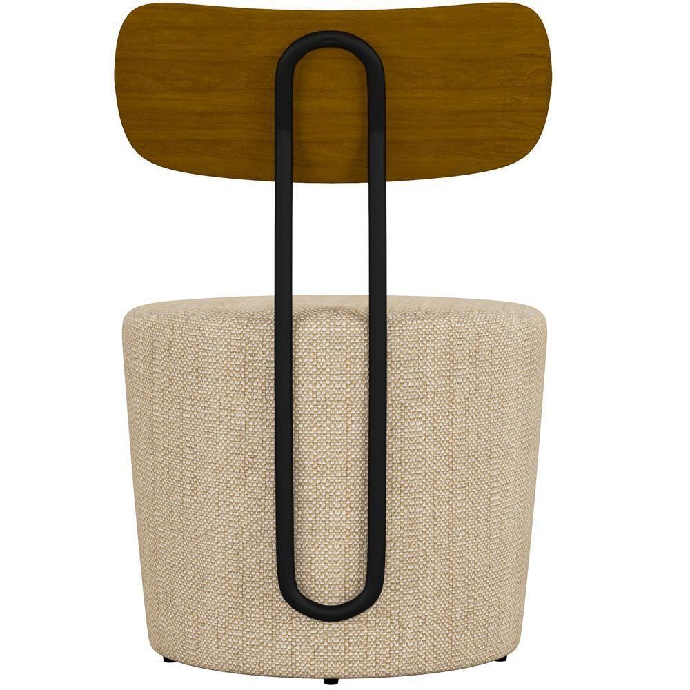 Kit 02 Poltronas Para Sala De Estar Base Fixa Luara M03 Bege - 2