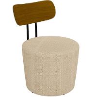 Kit 02 Poltronas Para Sala De Estar Base Fixa Luara M03 Bege - 3