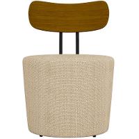 Kit 02 Poltronas Para Sala De Estar Base Fixa Luara M03 Bege - 7