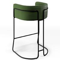 Kit 04 Banquetas Fixa Preto Corano Verde B-89 - 2