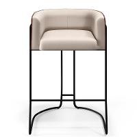 Kit 02 Banquetas Preto Linho Bege C-107 Corano Marrom B-38