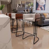 Kit 02 Banquetas Preto Linho Bege C-107 Corano Marrom B-38 - 8