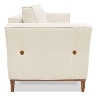 Kit 2 Poltronas Para Vega Linho Pés Castanho Natural - 5