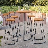 Conjunto Mesa Bistrô Com 4 Banquetas Aérea Gourmet Aurora - 7