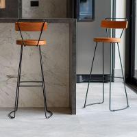 Kit 3 Banquetas Alta Com Encosto Para Aérea Gourmet Aurora - 3