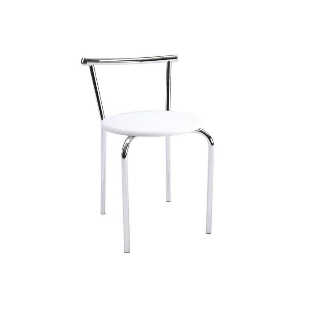 Kit 2 Banqueta de Cozinha 105 2 Un Prata - Assento Courano Preto - Carraro - 2