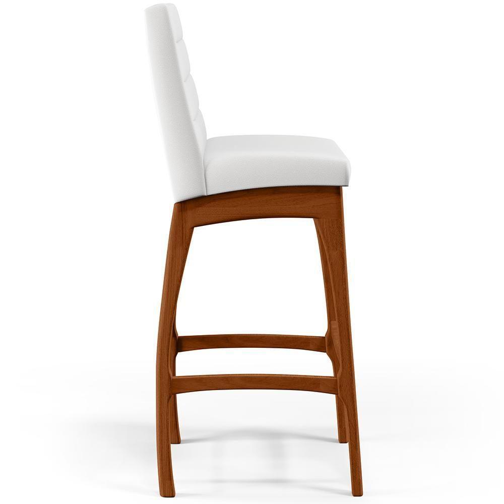 Kit 03 Banquetas Altas Mila Facto Branco Fosco - 4