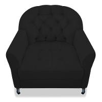 Poltrona Julia A02 Suede - Adj Decor Cor Preto - 2