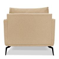 Kit 2 Poltronas Para Sala De Estar Sirius Linho Dourado Metá - 7