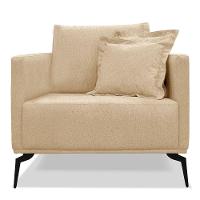 Kit 2 Poltronas Para Sala De Estar Sirius Linho Dourado Metá - 9