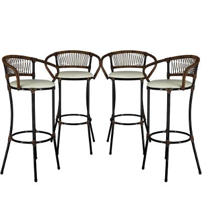4 Banquetas Bancada, Balcão Branco Gelo Argila Cancún