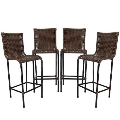 4 Banquetas Em Artesanal Diplomata Argila